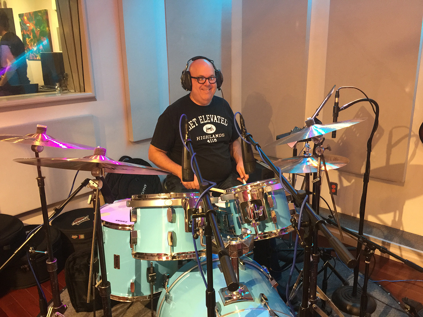 Recording Basic tracks for “SIX” with the Band of Virgos.