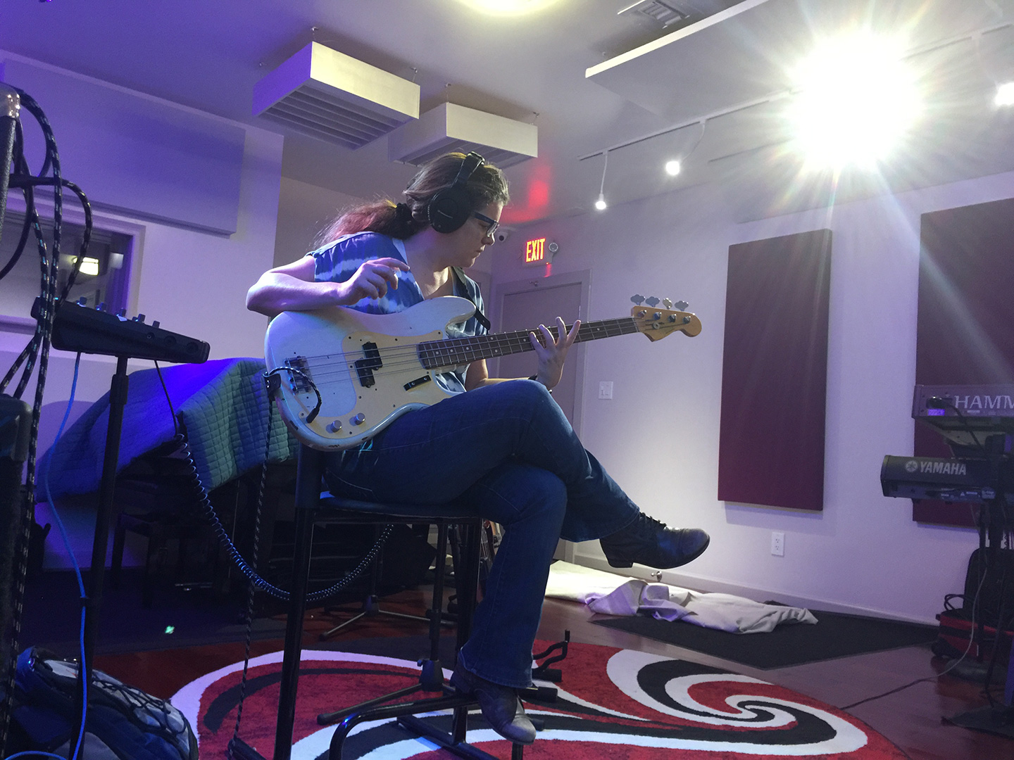 Recording Basic tracks for “SIX” with the Band of Virgos.
